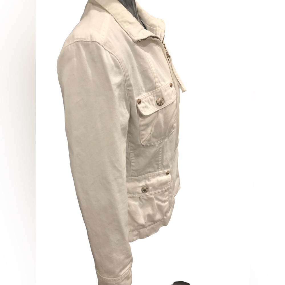 Nine West Women’s medium white long sleeve jacket w pockets - Picture 5 of 11